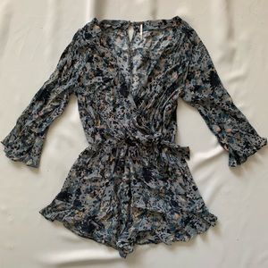Free People Floral Jumpsuit